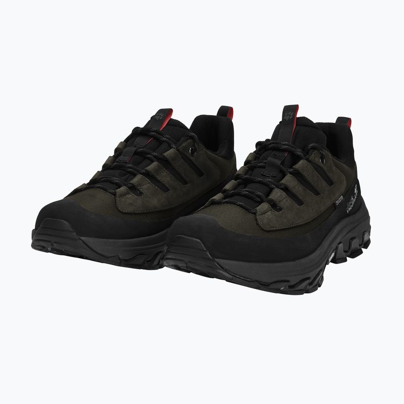 Pánske turistické topánky Jack Wolfskin Apex Hike Texapore Low obsidian moss 2