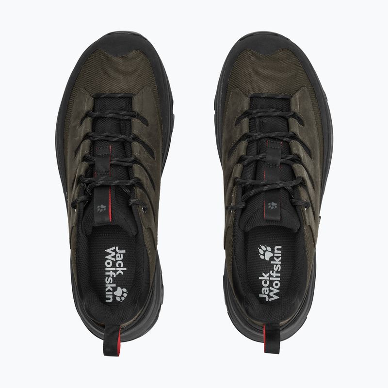Pánske turistické topánky Jack Wolfskin Apex Hike Texapore Low obsidian moss 4