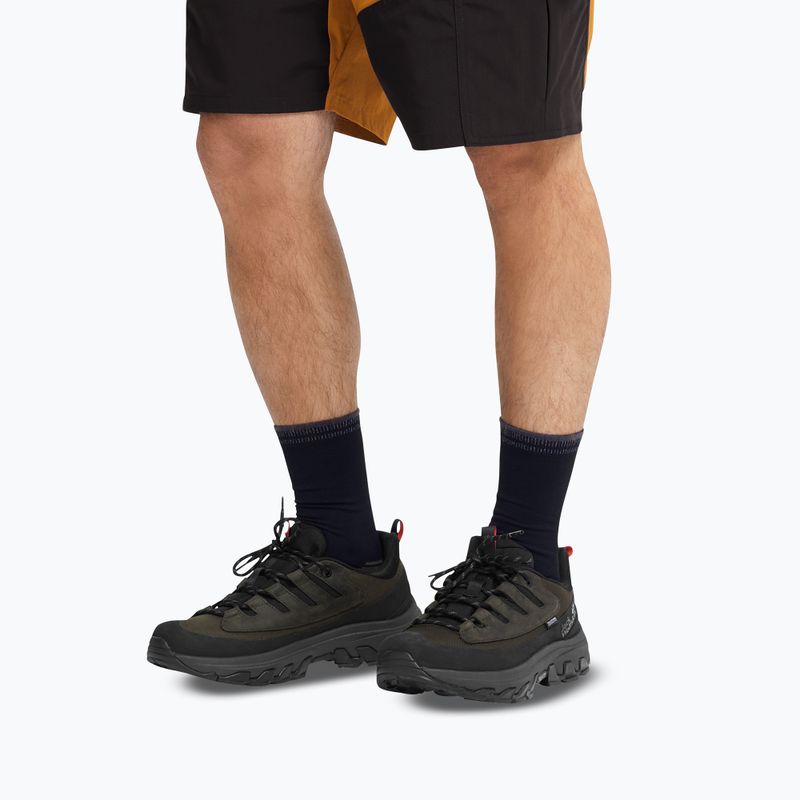 Pánske turistické topánky Jack Wolfskin Apex Hike Texapore Low obsidian moss 8