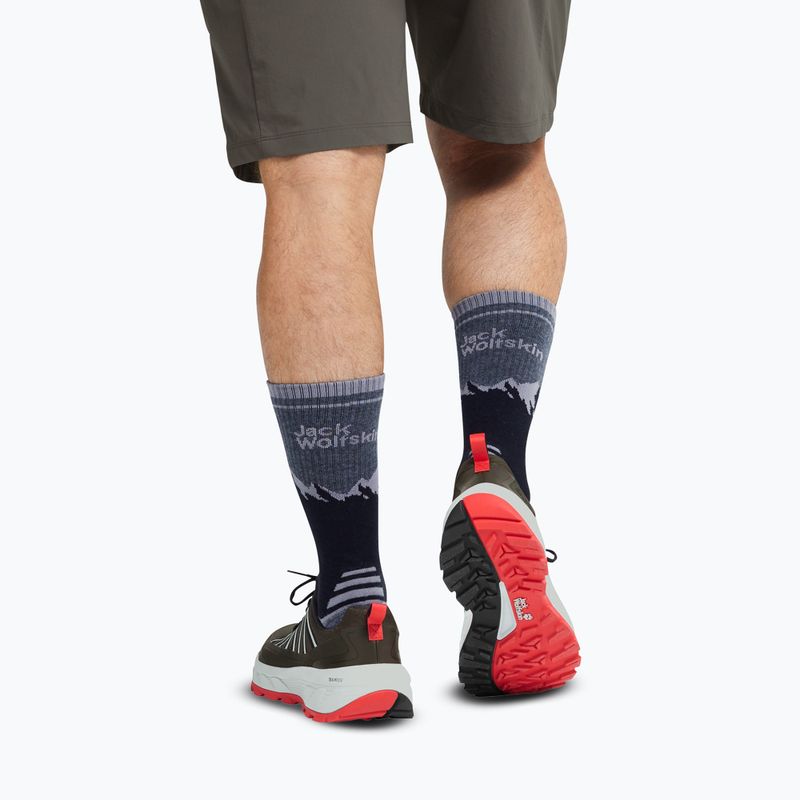 Pánske turistické topánky Jack Wolfskin Wild Hike Low obsidian moss 6