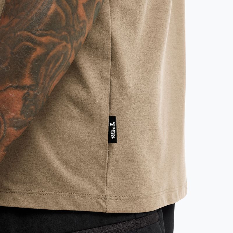 Pánske tričko Jack Wolfskin Travel hazel wood 4