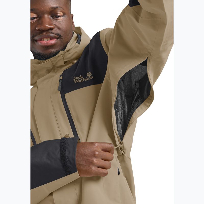 Pánska nepremokavá bunda Jack Wolfskin Jasper 2L hazel wood 5