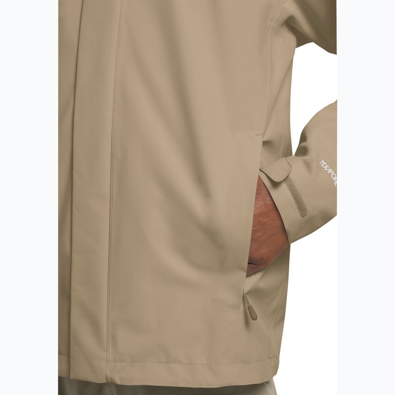 Pánska nepremokavá bunda Jack Wolfskin Trailtime 2L hazel wood 5