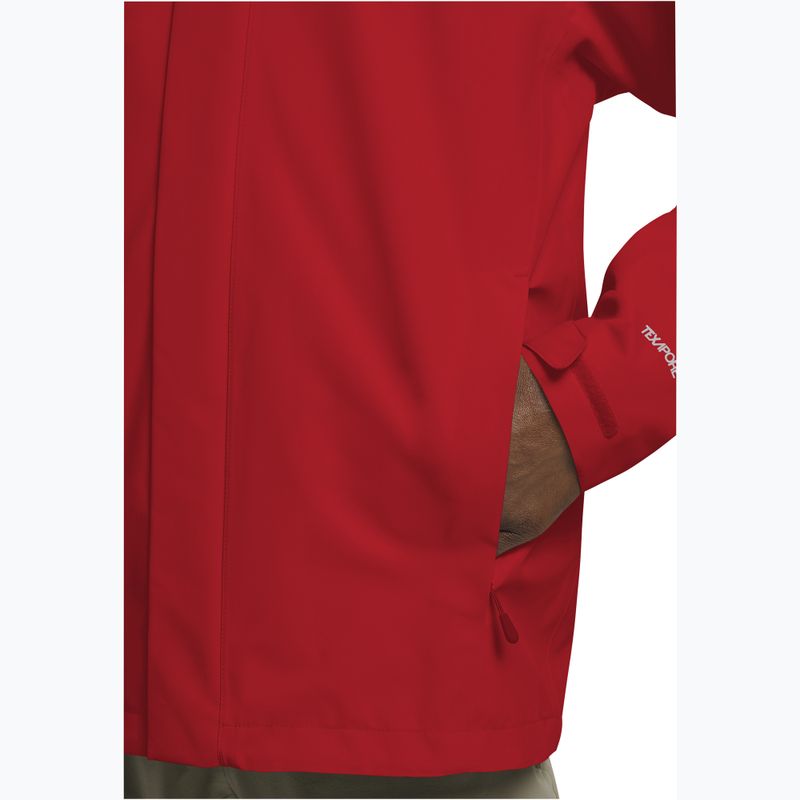Pánska nepremokavá bunda Jack Wolfskin Trailtime 2L siren red 6