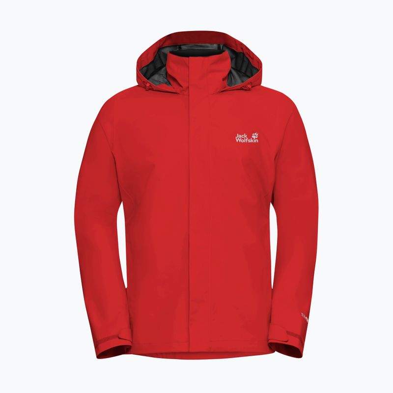 Pánska nepremokavá bunda Jack Wolfskin Trailtime 2L siren red 7