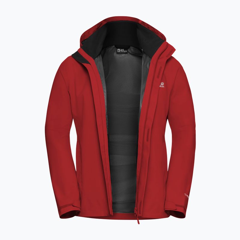 Pánska nepremokavá bunda Jack Wolfskin Trailtime 2L siren red 8