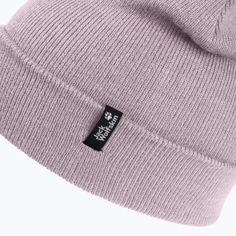 Zimná čiapka Jack Wolfskin Rib dusty blush 3