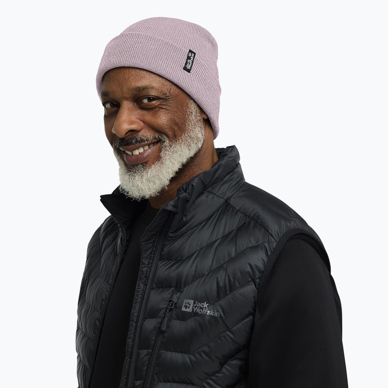 Zimná čiapka Jack Wolfskin Rib dusty blush 6