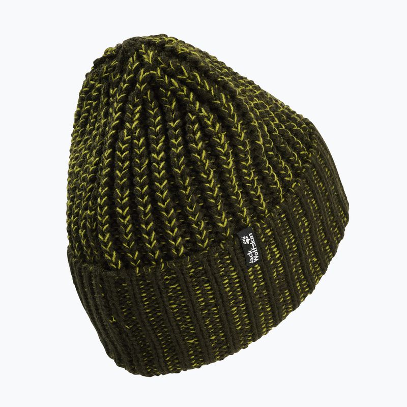 Zimná čiapka Jack Wolfskin Badge Beanie obsidian moss 2