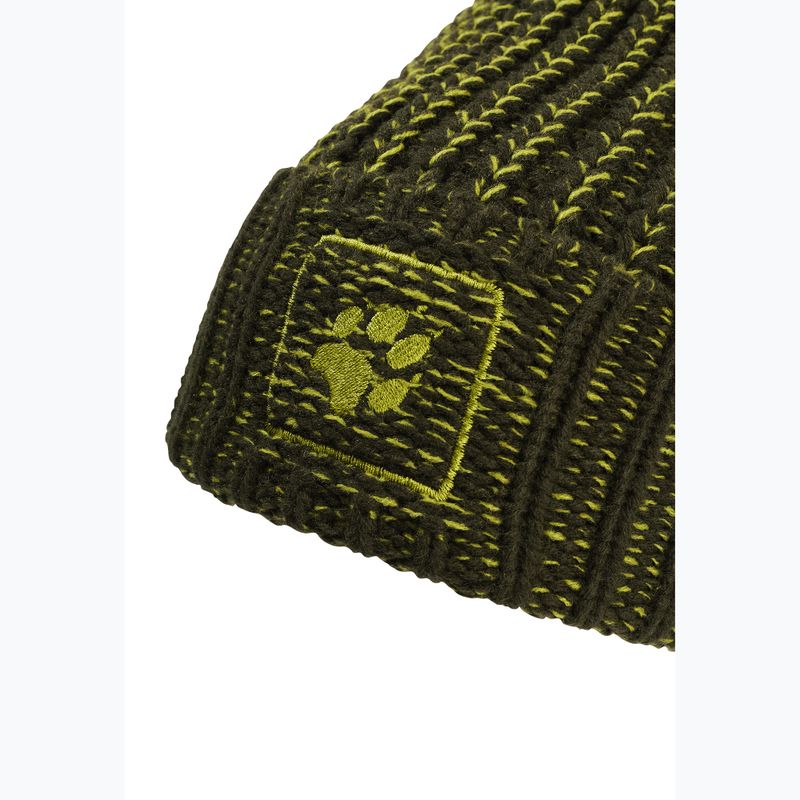 Zimná čiapka Jack Wolfskin Badge Beanie obsidian moss 3