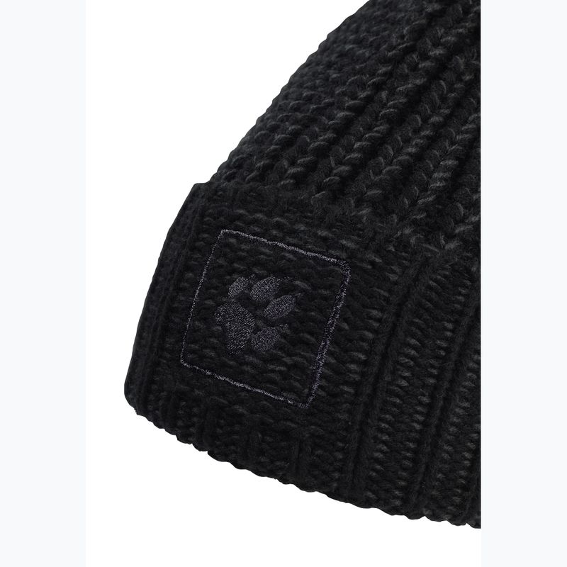 Zimná čiapka Jack Wolfskin Badge Beanie black 3