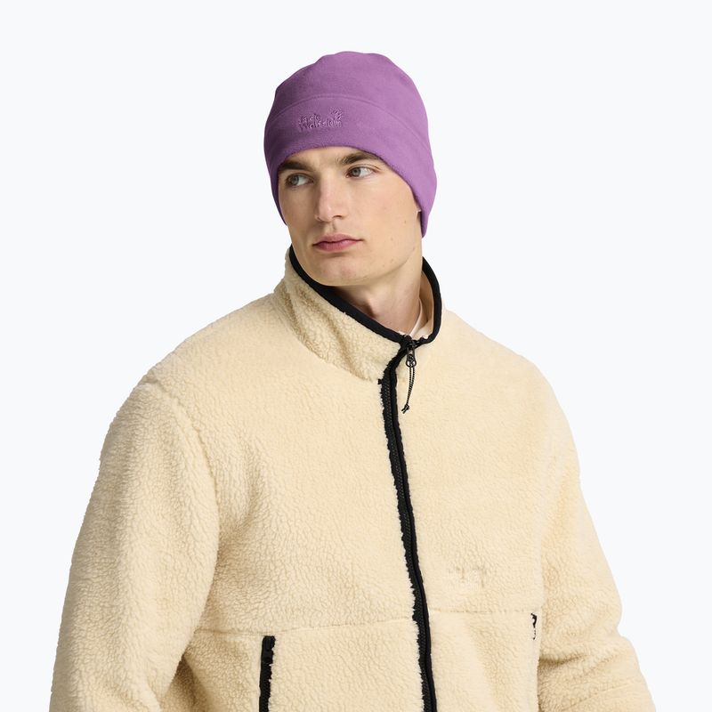 Zimná čiapka Jack Wolfskin Real Stuff Beanie vivid orchid 5