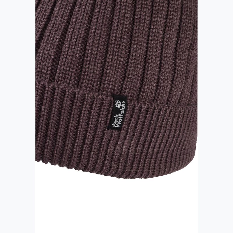 Zimná čiapka Jack Wolfskin Pom Pom Beanie sheer plum 3