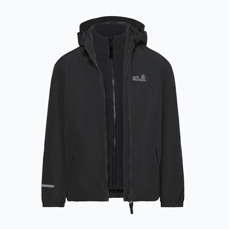 Detská bunda 3v1  Jack Wolfskin Iceland 3IN1 2026 black 3