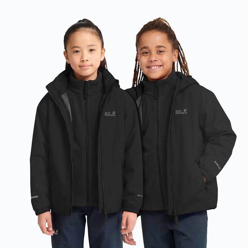 Detská bunda 3v1  Jack Wolfskin Iceland 3IN1 2026 black 6