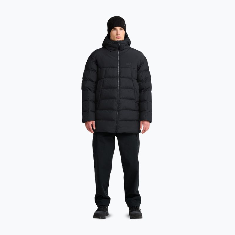 Pánska zateplená bunda Jack Wolfskin Icy Hollow Hooded phantom 2