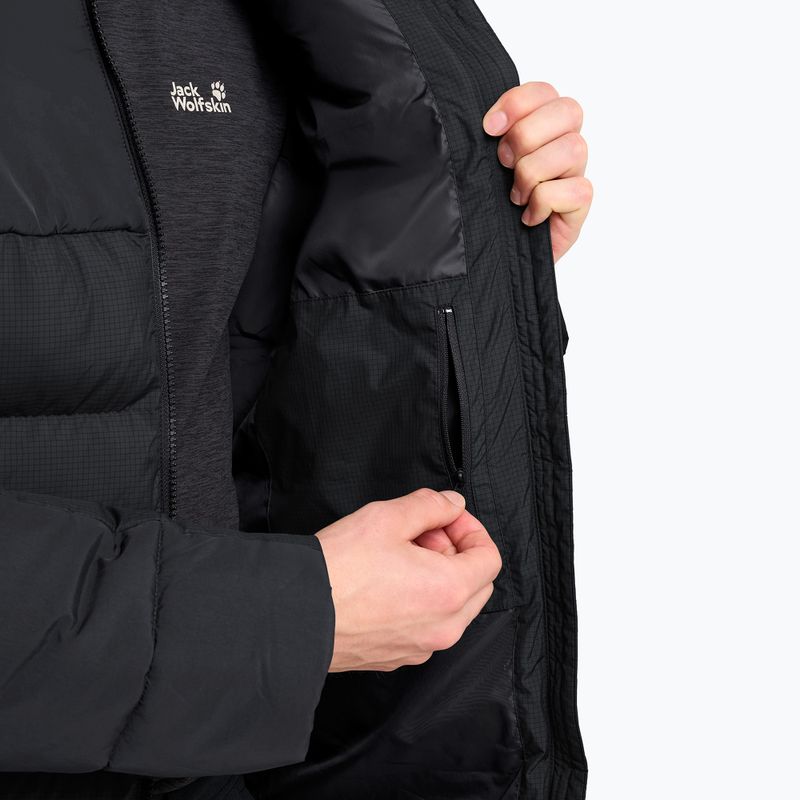 Pánska zateplená bunda Jack Wolfskin Icy Hollow Hooded phantom 5