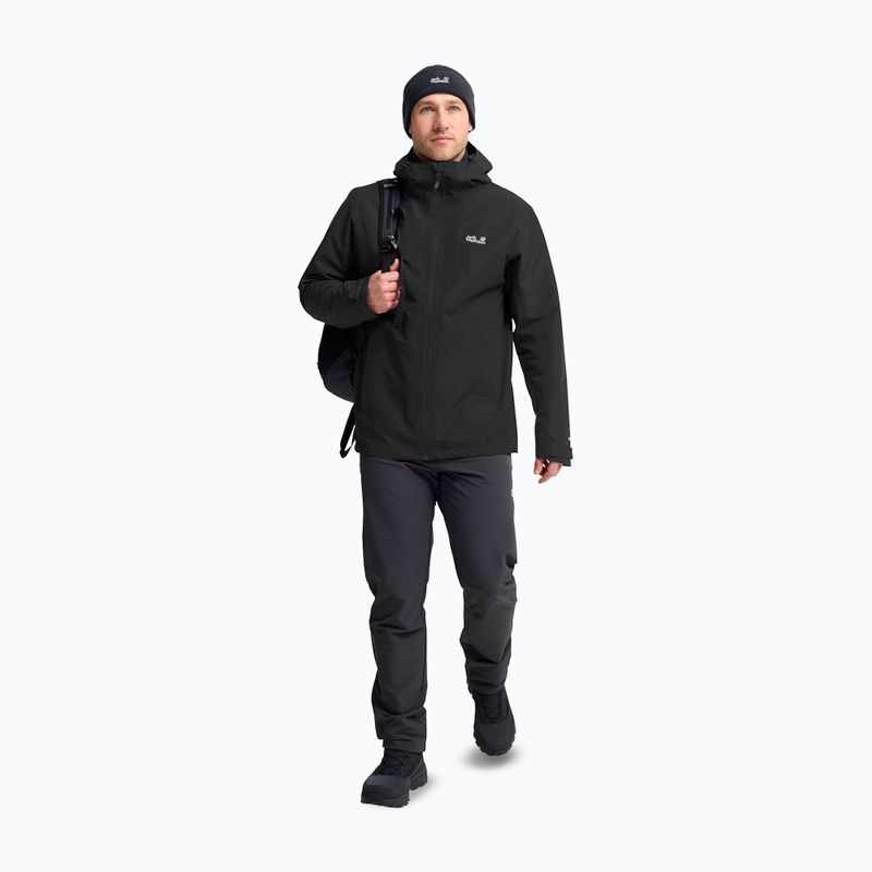 Pánska bunda 3v1 Jack Wolfskin Stonetrail 3In1 black 2
