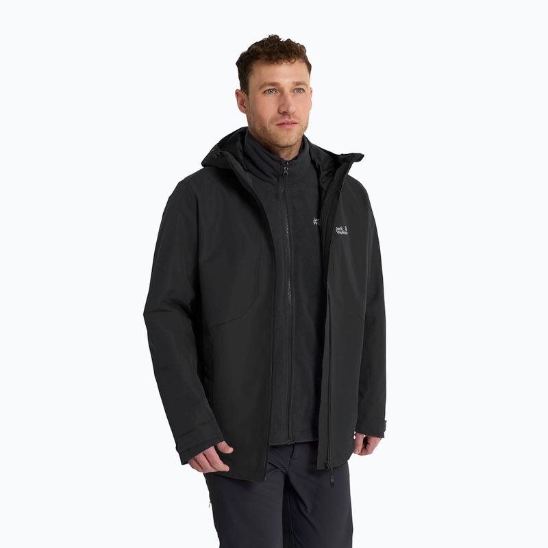 Pánska bunda 3v1 Jack Wolfskin Stonetrail 3In1 black 4