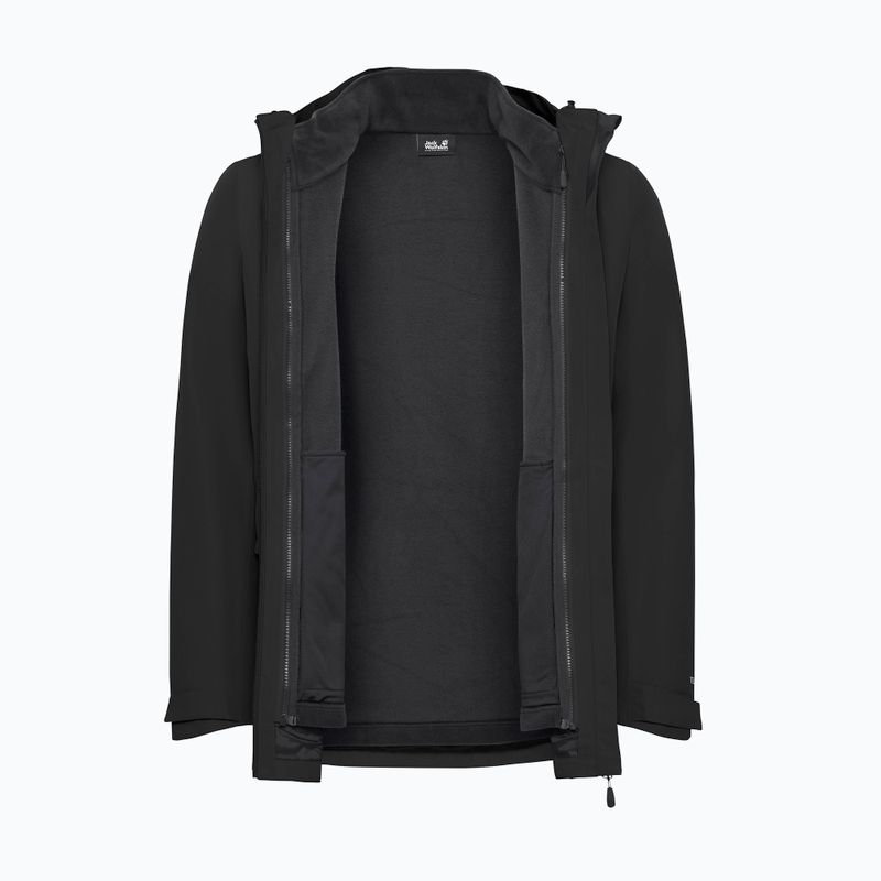 Pánska bunda 3v1 Jack Wolfskin Stonetrail 3In1 black 12