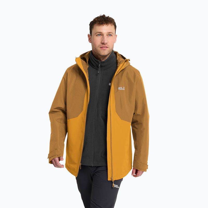 Pánska bunda 3v1 Jack Wolfskin Stonetrail 3In1 burly yellow jw 4