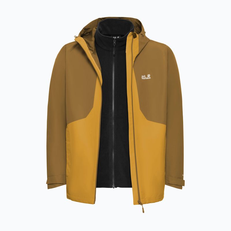 Pánska bunda 3v1 Jack Wolfskin Stonetrail 3In1 burly yellow jw 12