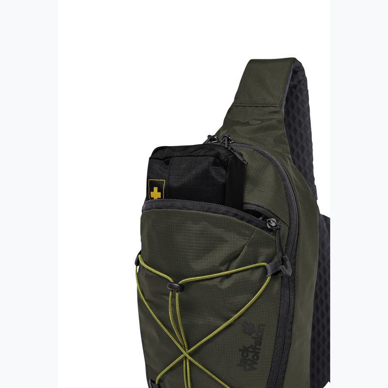 Batoh cez rameno Jack Wolfskin Little Scout 10 rich olive 5