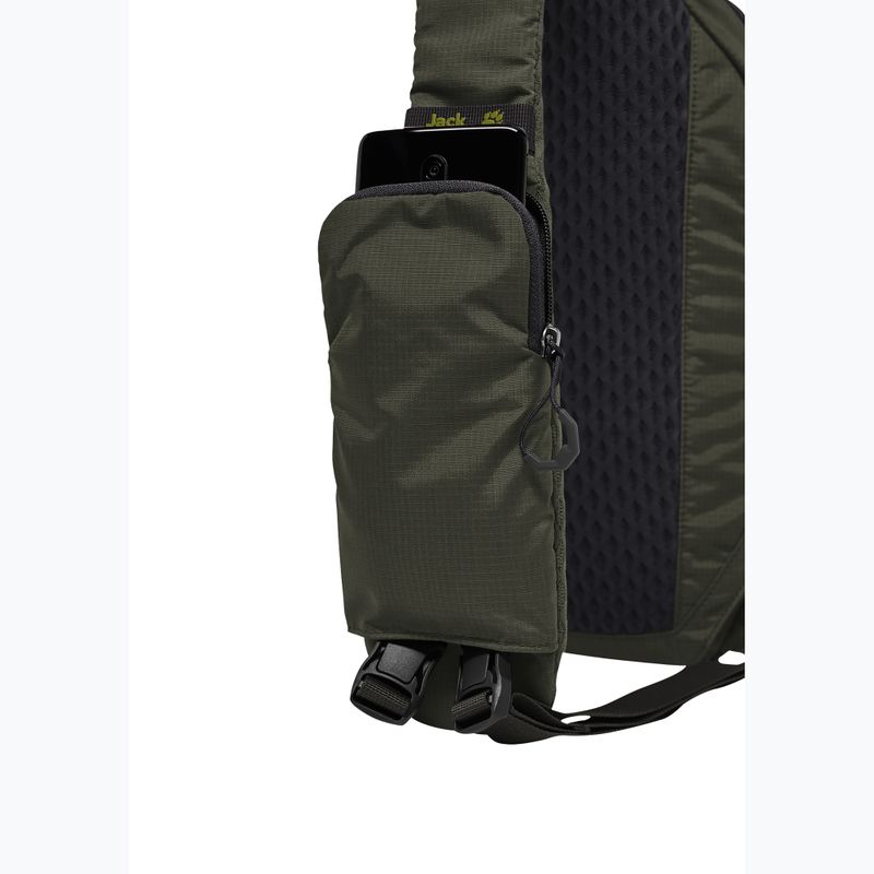 Batoh cez rameno Jack Wolfskin Little Scout 10 rich olive 6