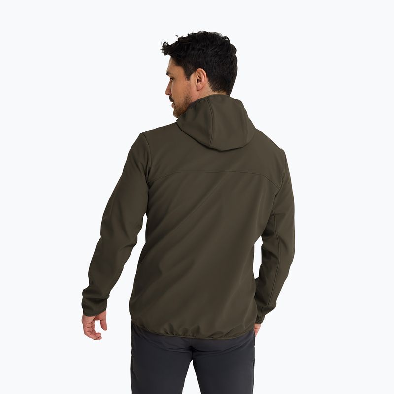 Pánska vetrovka Jack Wolfskin Wild Winds Hooded obsidian moss 3