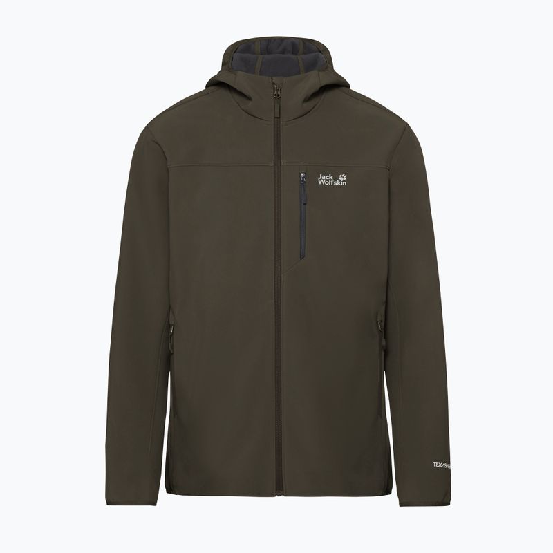 Pánska vetrovka Jack Wolfskin Wild Winds Hooded obsidian moss 8
