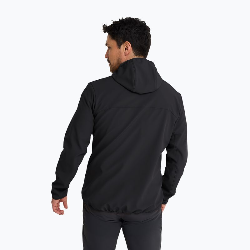 Pánska vetrovka Jack Wolfskin Wild Winds Hooded black 2