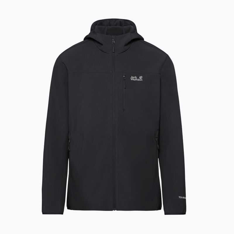 Pánska vetrovka Jack Wolfskin Wild Winds Hooded black 8