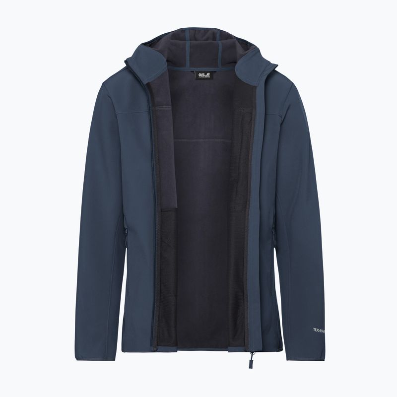 Pánska vetrovka Jack Wolfskin Wild Winds Hooded midnight sky 9