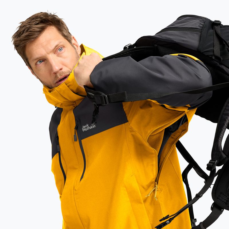 Pánska nepremokavá bunda Jack Wolfskin Jasper Pro 2L burly yellow jw 4