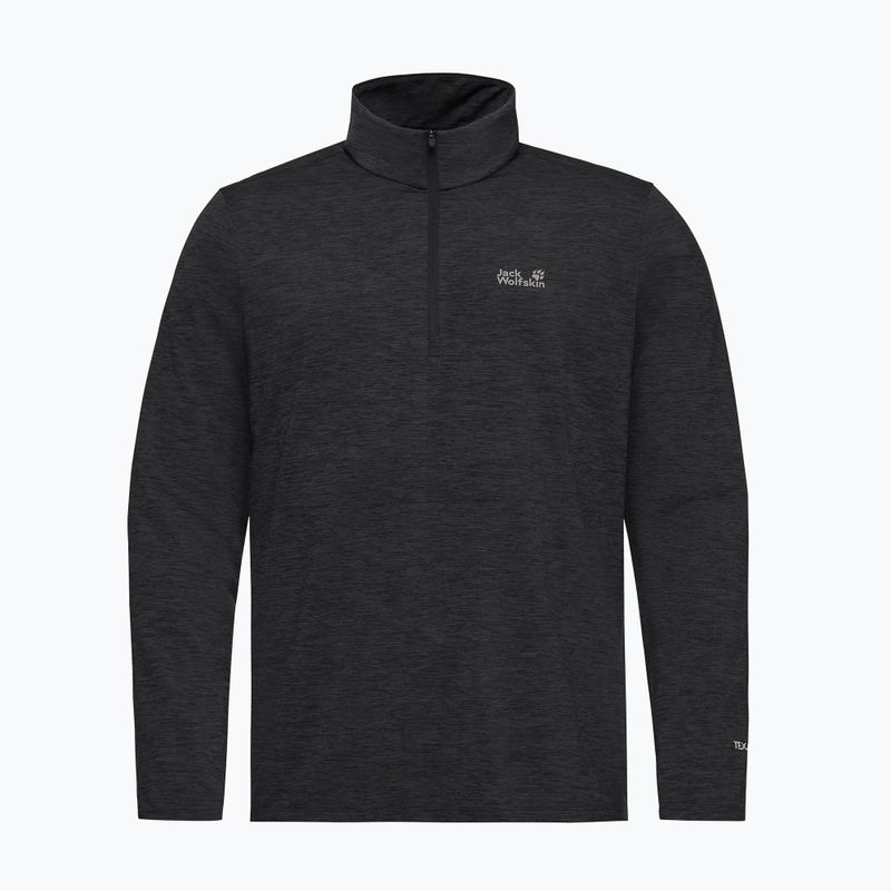 Pánska fleecová mikina Jack Wolfskin Trail Half Zip black 4
