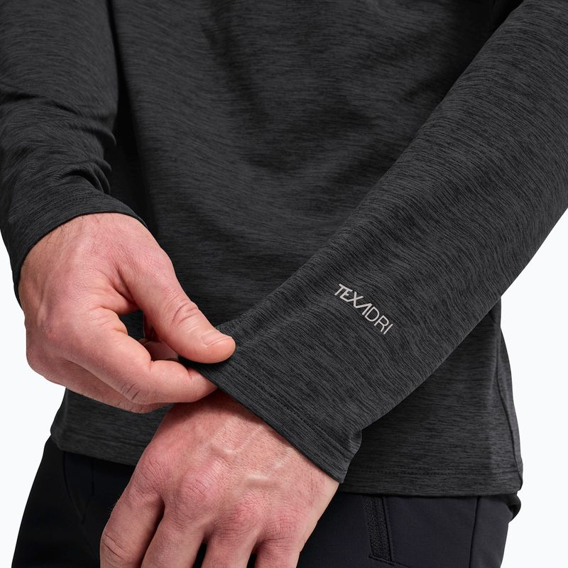 Pánske trekové tričko longsleeve Jack Wolfskin Trail black 4