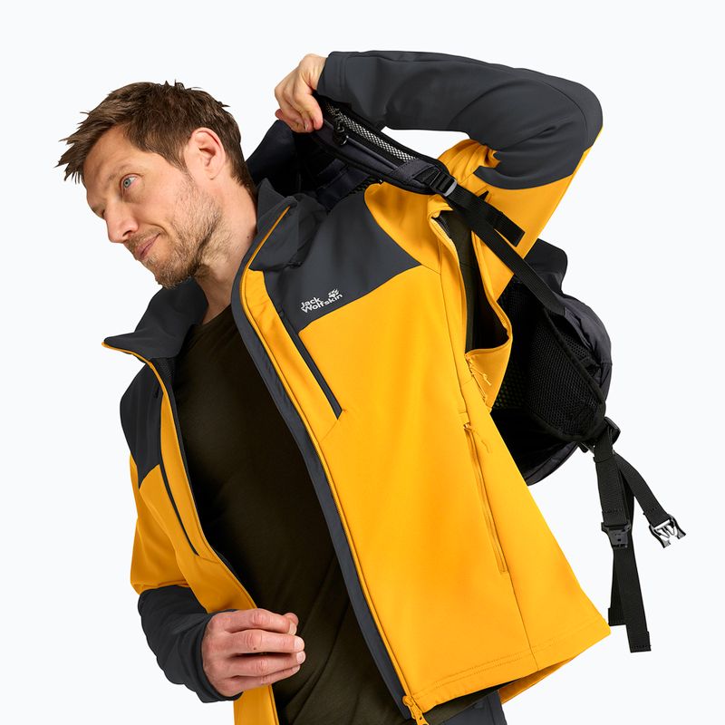Pánska vetrovka Jack Wolfskin Jasper burly yellow jw 4