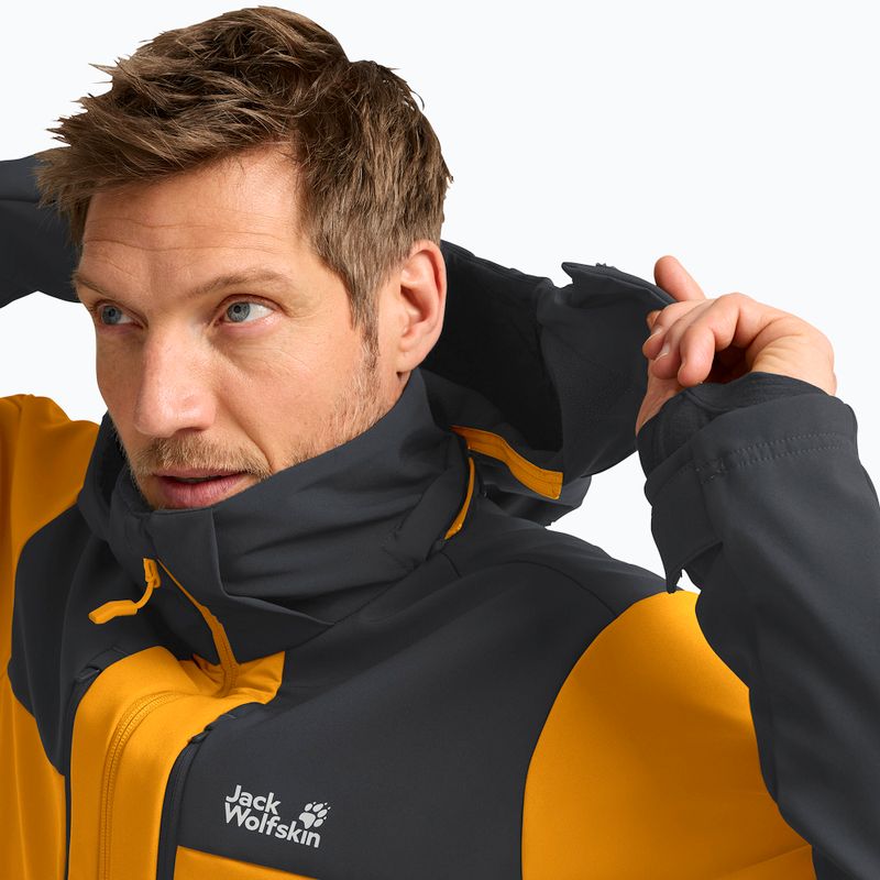 Pánska vetrovka Jack Wolfskin Jasper burly yellow jw 6