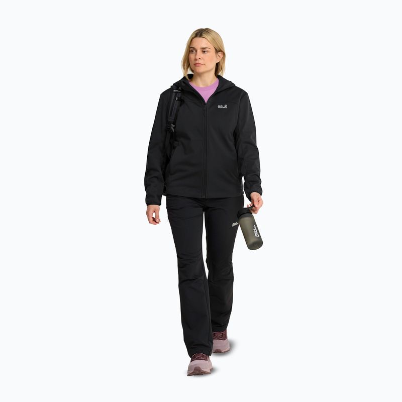 Dámska softshellová bunda Jack Wolfskin Windhain 2 Hoody black 2