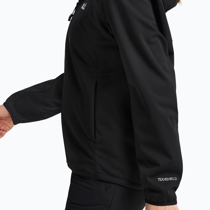 Dámska softshellová bunda Jack Wolfskin Windhain 2 Hoody black 6