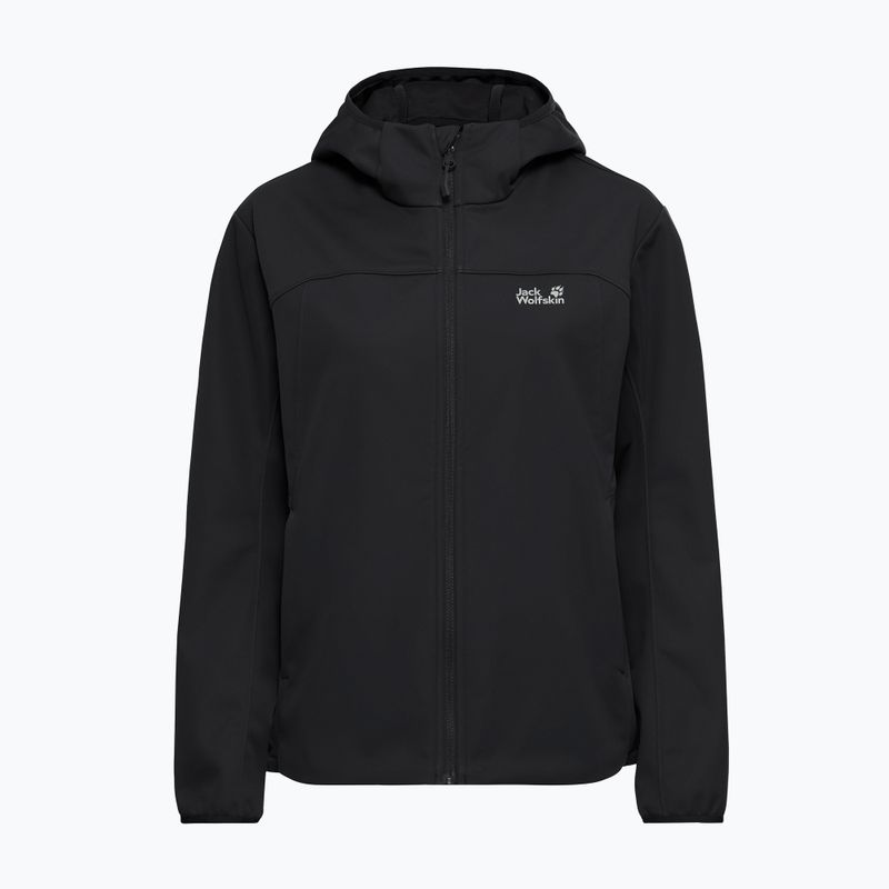 Dámska softshellová bunda Jack Wolfskin Windhain 2 Hoody black 7