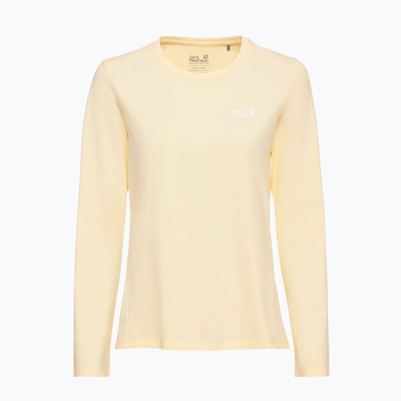 Dámske trekingové tričko longsleeve Jack Wolfskin Trail vanilla cream 4