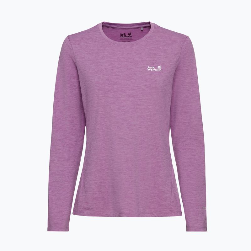 Dámske trekingové tričko longsleeve Jack Wolfskin Trail vivid orchid 4