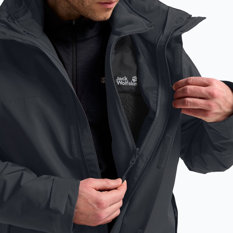 Pánska bunda 3v1 Jack Wolfskin Stonelite 3In1 phantom 7