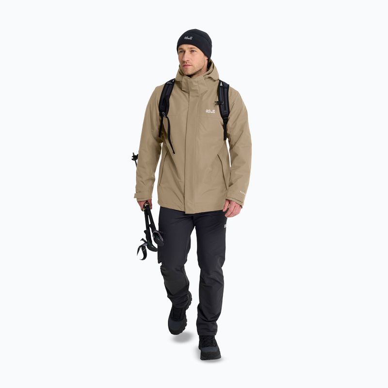 Pánska bunda 3v1 Jack Wolfskin Stonelite 3In1 hazel wood 2