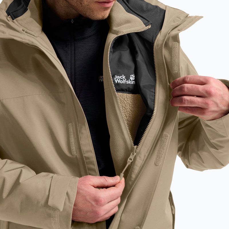 Pánska bunda 3v1 Jack Wolfskin Stonelite 3In1 hazel wood 7
