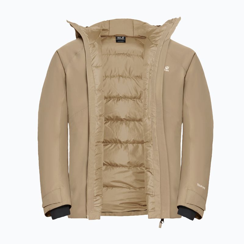 Pánska páperová bunda Jack Wolfskin Icecape 2 l Down Ins Rds hazel wood 9