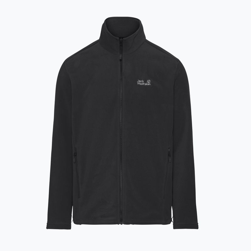 Pánska fleecová mikina Jack Wolfskin Wild Rebel 200 Full Zip paw black 7