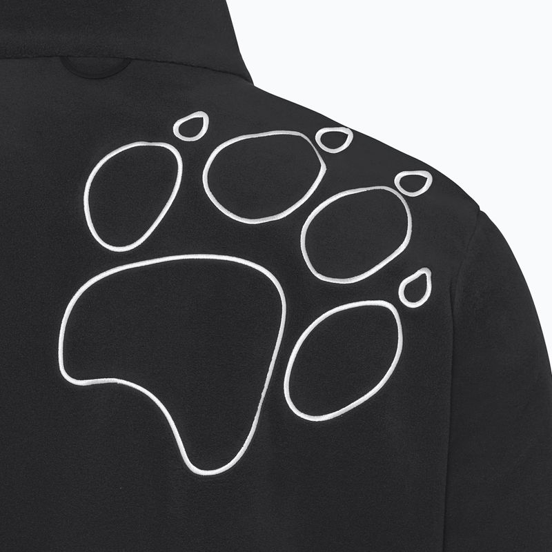 Pánska fleecová mikina Jack Wolfskin Wild Rebel 200 Full Zip paw black 9