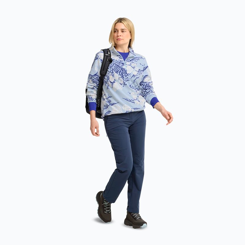 Dámska fleecová mikina Jack Wolfskin Paw Era 100 Orint Half Zip paw crystal blue 2